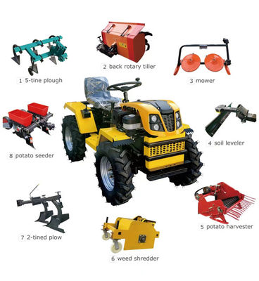 Buy Synchronous Gasoline Tractor Agricultural Mini Tractor Multifunctional online manufacture