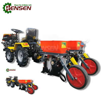 Buy Red Compact 4 Wheel Drive Tractors With Corn Seeder 4x4 Mini Tractor online manufacture