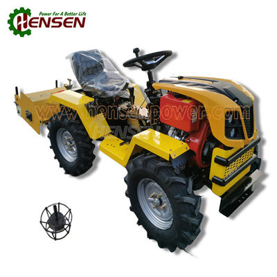 Buy Yellow 4WD Diesel Garden Tractor Single Cylinder 4x4 Mini Tractor online manufacture