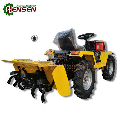 Buy 12hp To 18hp 4x4 Diesel Tractor Utility Tractor With Back Rotary Tiller online manufacture