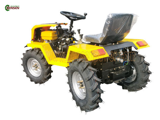 Buy Full Time Four Wheel Mini Tractor With Grass Shredder Yellow online manufacture