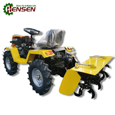12hp to 18hp agricultural multi-function 4x4 tractor mini tractor with back rotary tiller