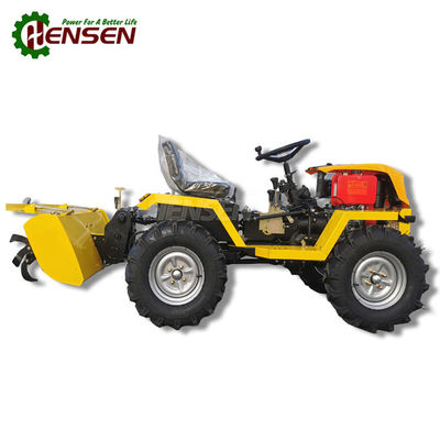 Small Farm Tractors 12hp To 18hp Tractor Mini 4x4 With Back Rotary