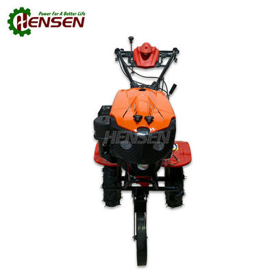 Orange Small Gas Powered Garden Tiller 300mm Deep Power Tiller In Agriculture