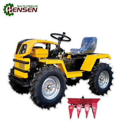 Full Time Agricultural Tractor With Reaper Gasoline Minitractor 4x4